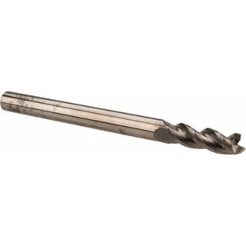Accupro 1/4, 1-1/2 LOC, 1/4 Shank Diam, 3 OAL, 3 Flute, Solid Carbide Square End Mill Single End, Uncoated, Spiral Flute, 37 Helix, Centercutting, Right Hand Cut, Right Hand Flute 35025024 – 43027390