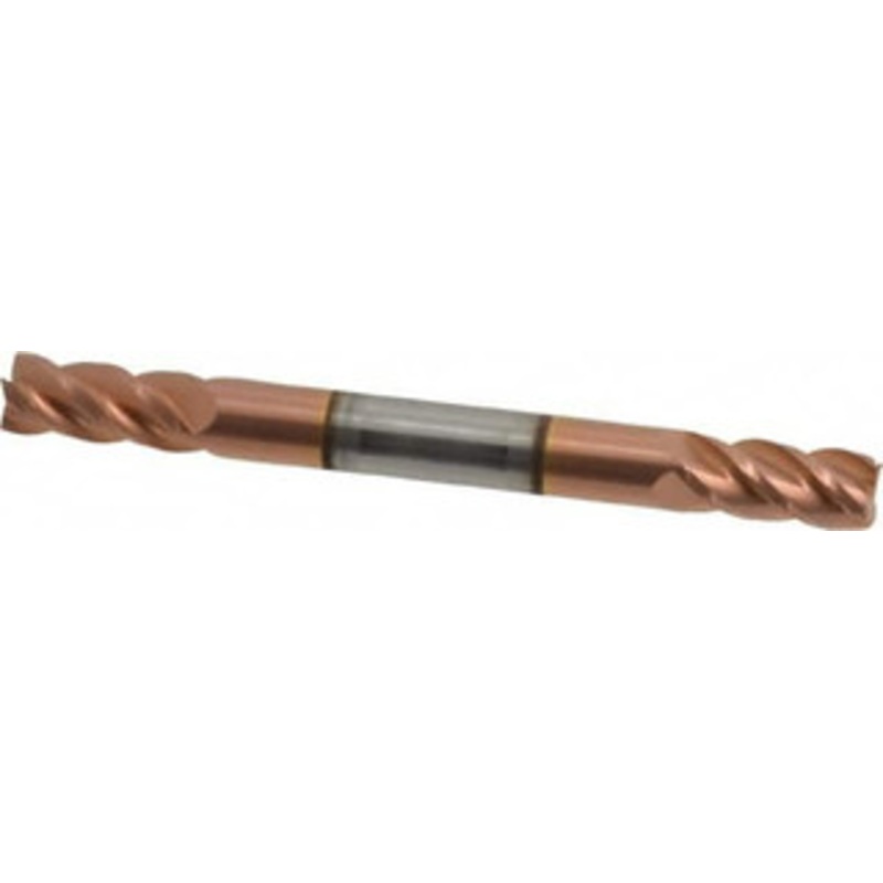 Accupro 6mm, 12mm LOC, 6mm Shank Diam, 63mm OAL, 4 Flute, Solid Carbide Square End Mill Double End, TiCN Finish, Spiral Flute, 40 Helix, Centercutting, Right Hand Cut, Right Hand Flute 12185216 – 62003090