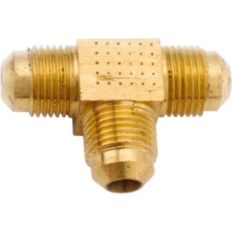 Anderson Metals 5/8 Tube OD 45 Brass Flared Tube Union Tee Flare x Flare x Flare Ends 754044-10 – 55505283