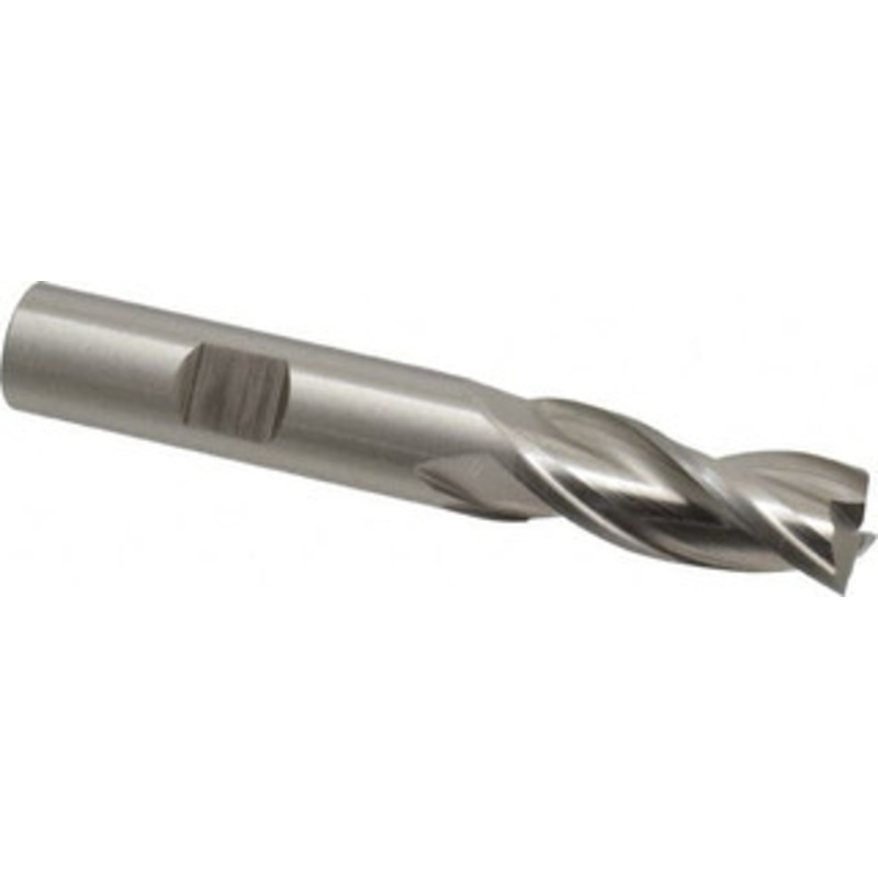 Cleveland 1/2, 1-1/4 LOC, 1/2 Shank Diam, 3-1/4 OAL, 3 Flute, High Speed Steel Square End Mill Single End, Uncoated, Spiral Flute, 30 Helix, Centercutting, Right Hand Cut, Right Hand Flute, Series HG-3 C39651 – 87410593