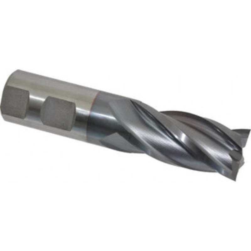 Cleveland 1, 2 LOC, 1 Shank Diam, 4-1/2 OAL, 4 Flute, Cobalt Square End Mill Single End, TiCN Finish, Spiral Flute, 30 Helix, Centercutting, Right Hand Cut, Right Hand Flute, Series HGC-4C C32639 – 87437059