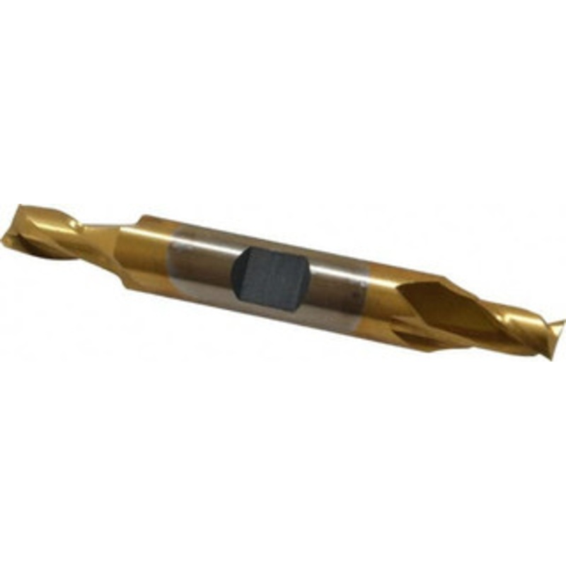 Cleveland 1/4, 3/8 LOC, 3/8 Shank Diam, 2-7/8 OAL, 2 Flute, High Speed Steel Square End Mill Double End, TiN Finish, Spiral Flute, 30 Helix, Centercutting, Right Hand Cut, Right Hand Flute, Series HD-2 C39048 – 87401956