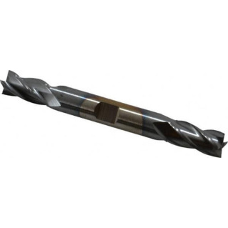 Cleveland 23/64, 3/4 LOC, 3/8 Shank Diam, 3-1/2 OAL, 4 Flute, High Speed Steel Square End Mill Double End, TiCN Finish, Spiral Flute, 30 Helix, Centercutting, Right Hand Cut, Right Hand Flute, Series HD-4C C33115 – 87408134