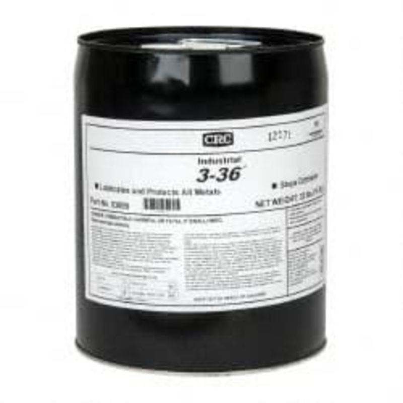 CRC 5 Gal Pail Nondrying Film Penetrant/Lubricant Blue/Green & Clear, -50F to 250F, Food Grade 1003261 – 00255174