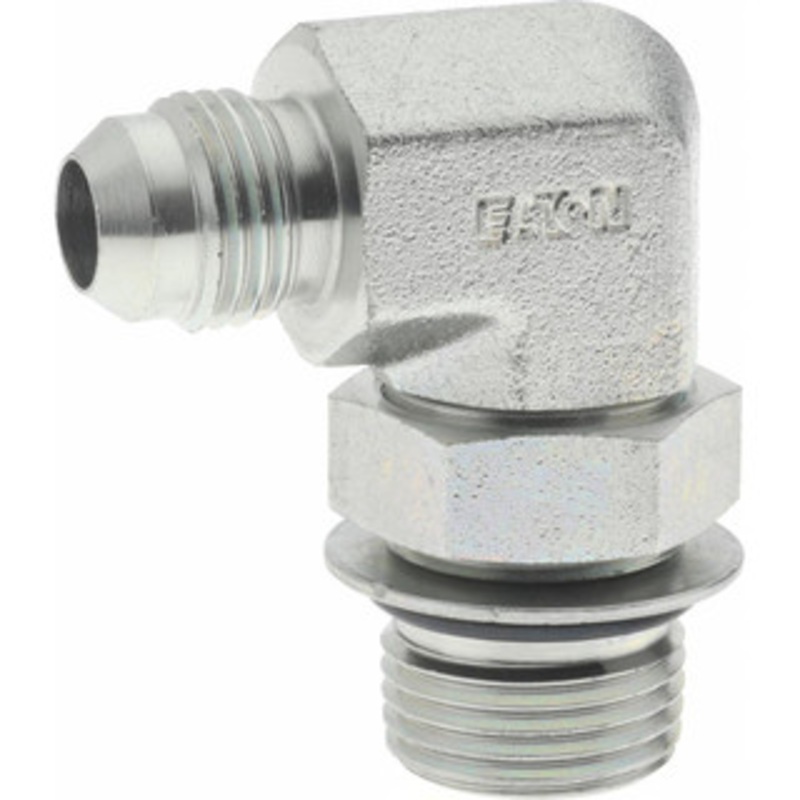 Eaton 3/8 Tube OD x 1/2 ORB 37 Steel Flared Tube Straight Thread Elbow Flared to Male SAE O-Ring Ends 2062-8-6S – 06682488