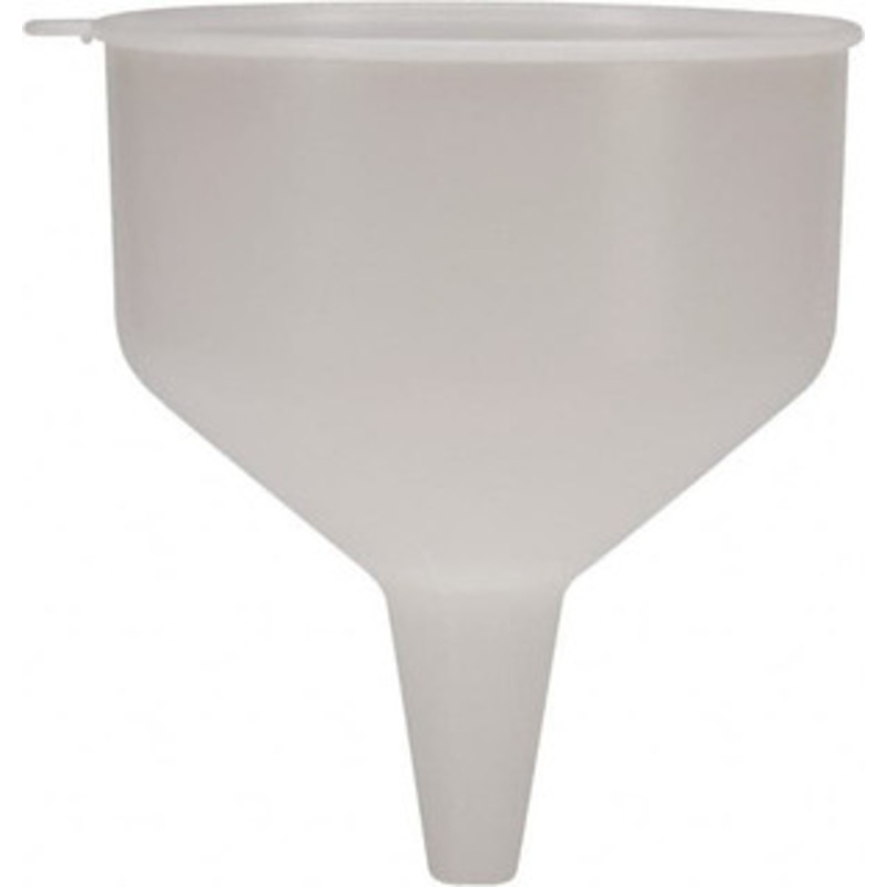 Funnel King 144 oz Capacity Polyethylene Funnel 9 Mouth OD, 1-1/8 Tip OD, 3-1/2 Straight Spout, Natural 90090 – 43297399