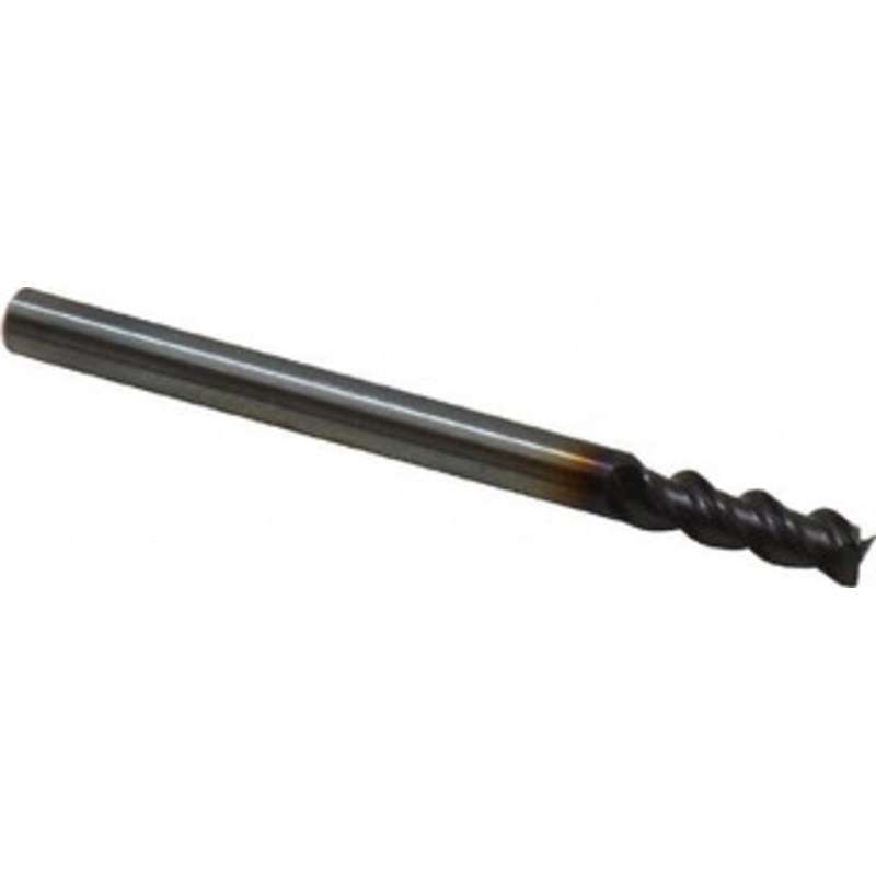 Guhring 2.5mm, 7mm LOC, 2.5mm Shank Diam, 32mm OAL, 3 Flute, Solid Carbide Square End Mill Single End, FIREX Finish, Spiral Flute, 45 Helix, Centercutting, Right Hand Cut, Right Hand Flute, Series 3741 9037410025000 – 62717194