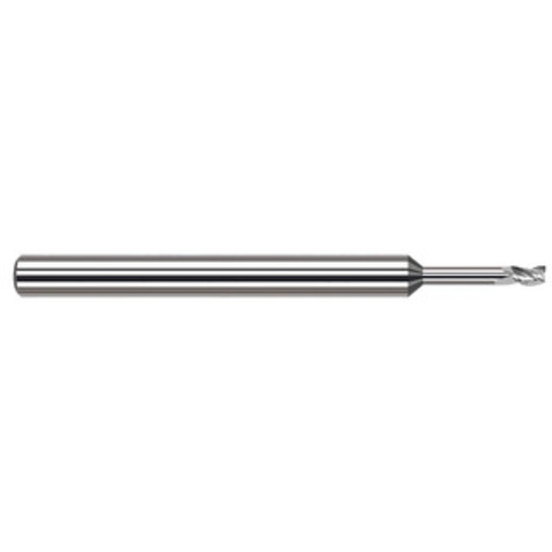 Harvey Tool 3/16, 9/32 LOC, 3/16 Shank Diam, 3 OAL, 3 Flute Solid Carbide Square End Mill Single End, Uncoated, 30 Helix, Centercutting, RH Flute, RH Cut 937112 – 38726840