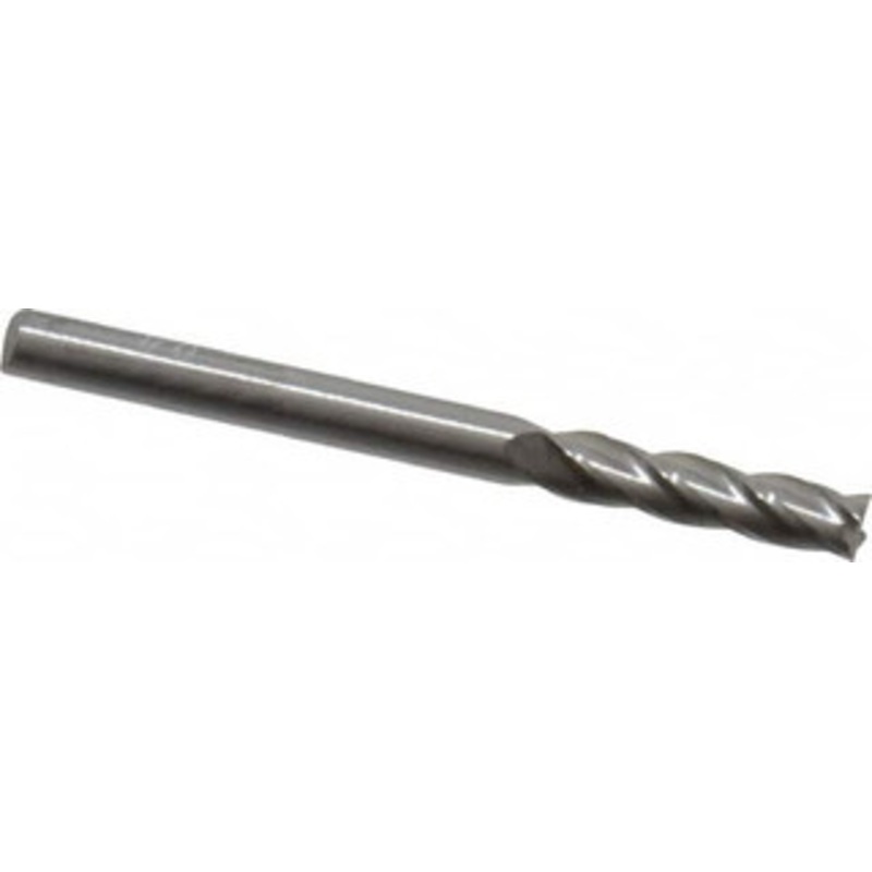 Hertel 1/8, 1/2 LOC, 1/8 Shank Diam, 1-1/2 OAL, 4 Flute, Solid Carbide Square End Mill Single End, Uncoated, 30 Helix, Centercutting, Right Hand Cut 750916 – 59924548