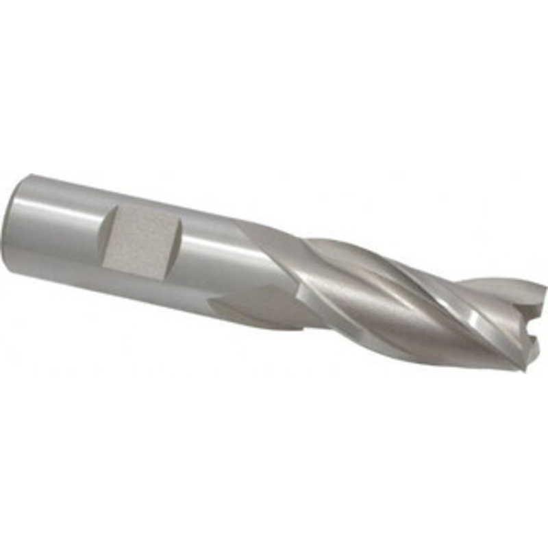 Hertel 3/4, 1-5/8 LOC, 3/4 Shank Diam, 3-7/8 OAL, 3 Flute, High Speed Steel Square End Mill Single End, Uncoated, Spiral Flute, 30 Helix, Centercutting, Right Hand Cut, Right Hand Flute E1043048 – 41117391