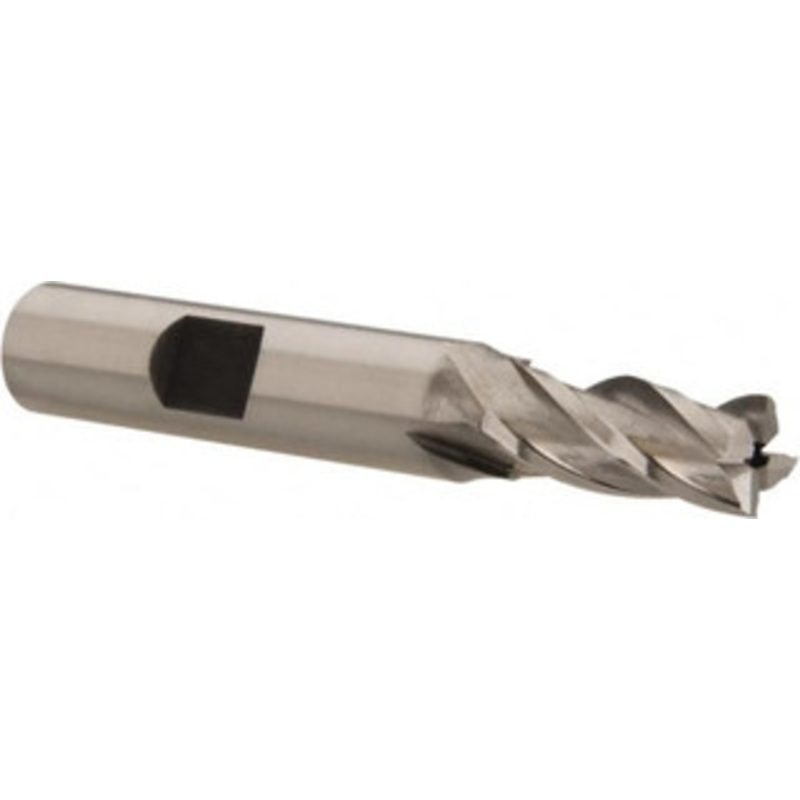 Hertel 5/16, 3/4 LOC, 3/8 Shank Diam, 2-1/2 OAL, 4 Flute, Cobalt Square End Mill Single End, Uncoated, Spiral Flute, 30 Helix, Right Hand Cut, Right Hand Flute E2031020 – 84510999