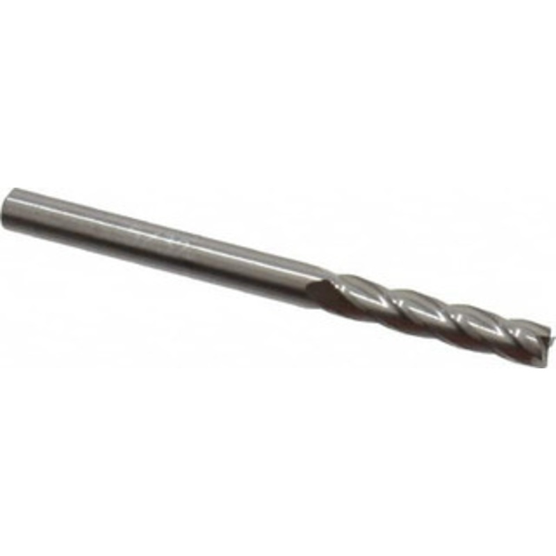 Hertel 5/32, 3/4 LOC, 3/16 Shank Diam, 2 OAL, 4 Flute, Solid Carbide Square End Mill Single End, Uncoated, Spiral Flute, 30 Helix, Centercutting, Right Hand Cut, Right Hand Flute 750430 – 59920868