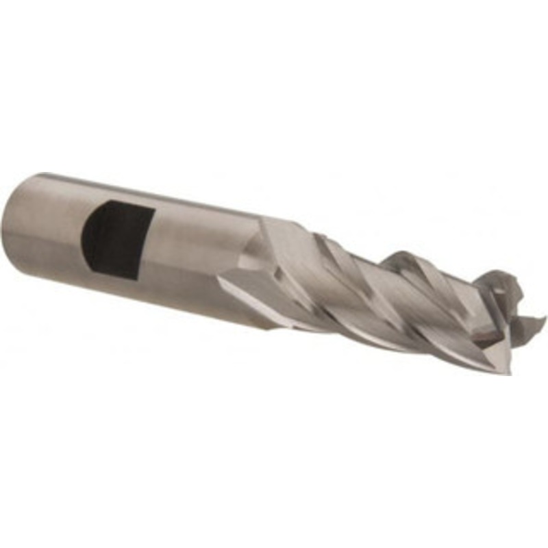 Hertel 7/16, 1-1/4 LOC, 1/2 Shank Diam, 3-1/4 OAL, 4 Flute, Cobalt Square End Mill Single End, Uncoated, Spiral Flute, 30 Helix, Centercutting, Right Hand Cut, Right Hand Flute E2039028 – 84510874