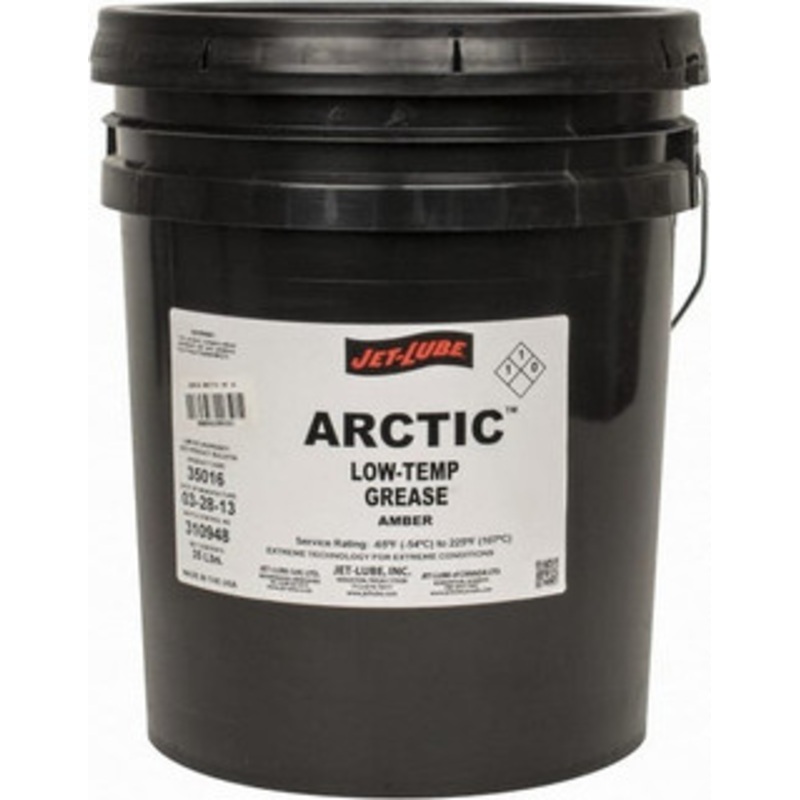 Jet-Lube 5 Gal Pail Low Temperature Grease Amber, Low Temperature, 225F Max Temp, NLGIG 2, 35016 – 00271916