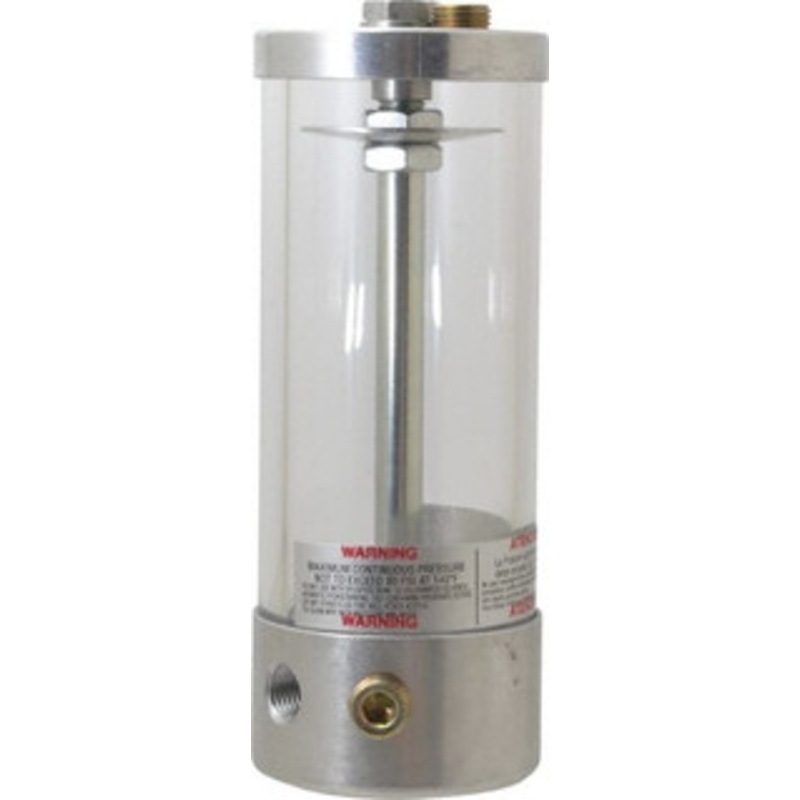 LDI Industries 1 Outlet, Polymer Bowl, 229.42 Cu. cm Air-Operated Oil Reservoir 1/4 NPTF Outlet, 2-1/2 Diam x 6-5/8 High, 60C Max A/OR1018-2 – 03239514