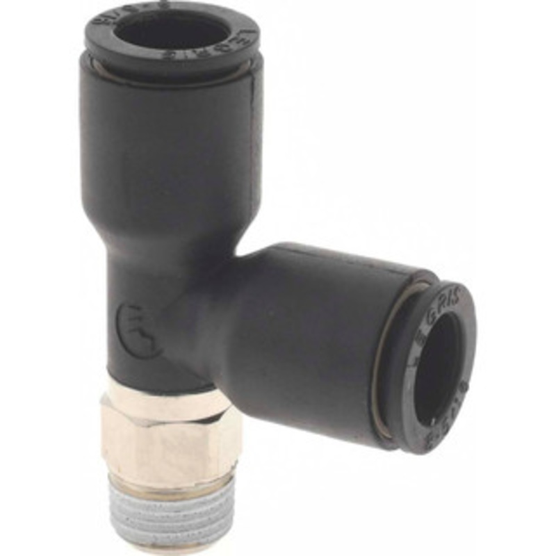 Legris 8mm OD, 1/8 BSPT, Nylon/Nickel Plated Brass Push-to-Connect Male Run Tee 290 Max psi 3103 08 10 – 48681282