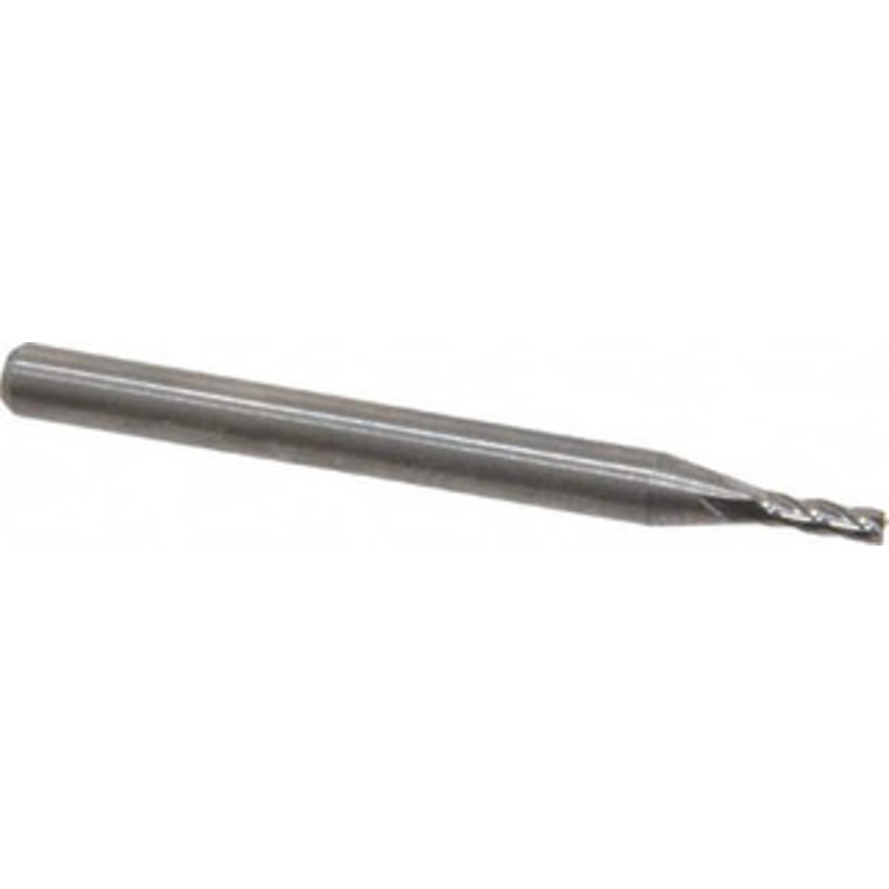 M.A. Ford 0.06, 0.18 LOC, 1/8 Shank Diam, 1-1/2 OAL, 4 Flute, Solid Carbide Square End Mill Single End, Uncoated, Spiral Flute, 30 Helix, Centercutting, Right Hand Cut, Right Hand Flute, Series 111 11106000 – 76568856