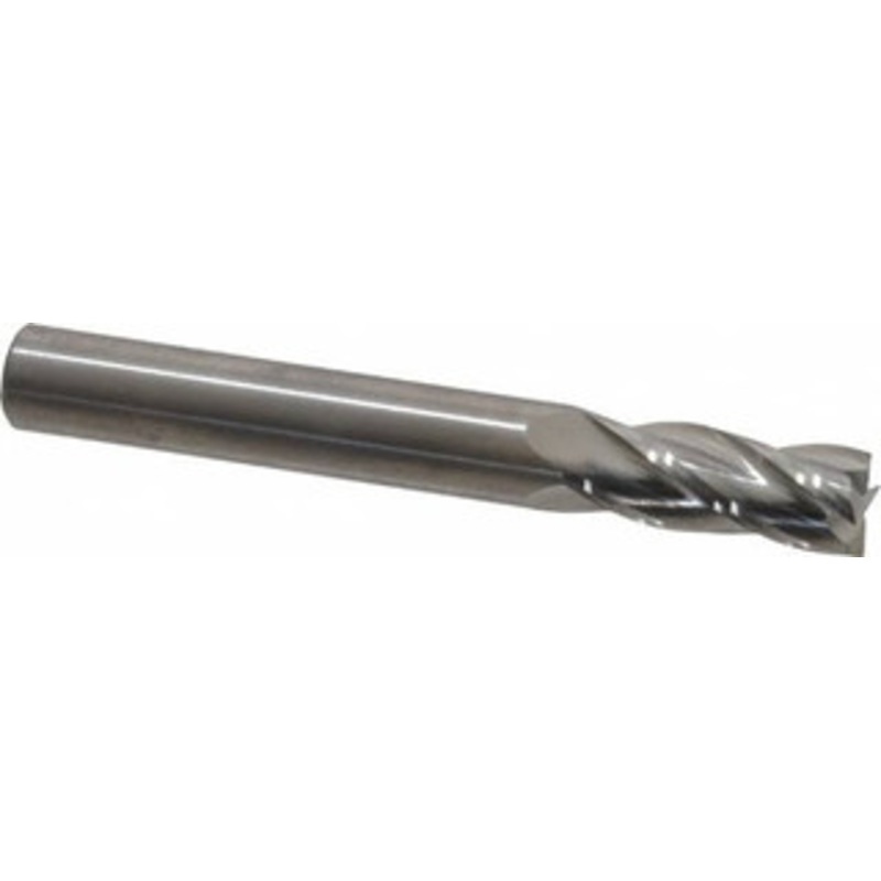 M.A. Ford 5/16, 13/16 LOC, 5/16 Shank Diam, 2-1/2 OAL, 4 Flute, Solid Carbide Square End Mill Single End, Uncoated, Spiral Flute, 30 Helix, Centercutting, Right Hand Cut, Right Hand Flute, Series 111 11131250 – 01674621