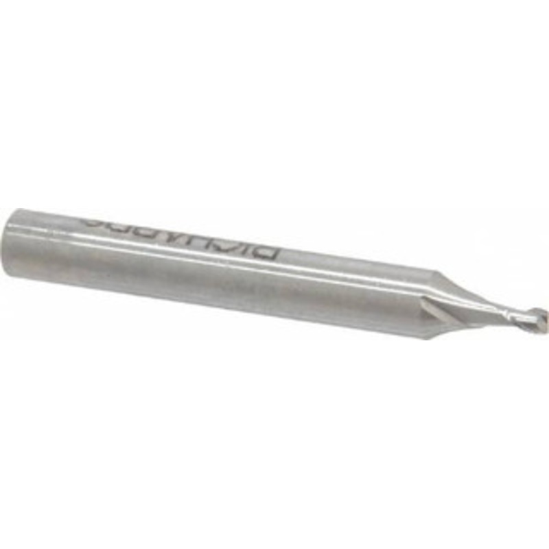 Made in USA 0.07, 0.105 LOC, 3/16 Shank Diam, 1-1/2 OAL, 2 Flute, High Speed Steel Square End Mill Single End, Uncoated, Centercutting 856-.070 – 71938708