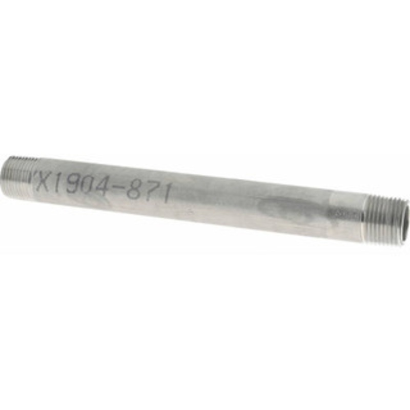 Merit Brass 3/8 x 6 304/304L Stainless Steel Pipe Nipple Welded, Threaded, Schedule 40 4006-600 – 36903425