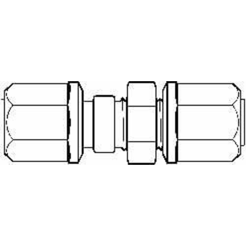 NewAge Industries 3/4 Tube OD, PFA PTFE Plastic Compression Tube Bulkhead Union 500F Max 5322184 – 48596894