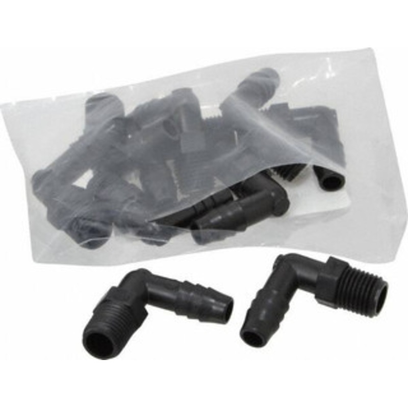 NewAge Industries 3/8 Barb, 1/4 NPT, Multiple Barbed Tube Elbow Polyethylene, Male 5013253 – 79871679