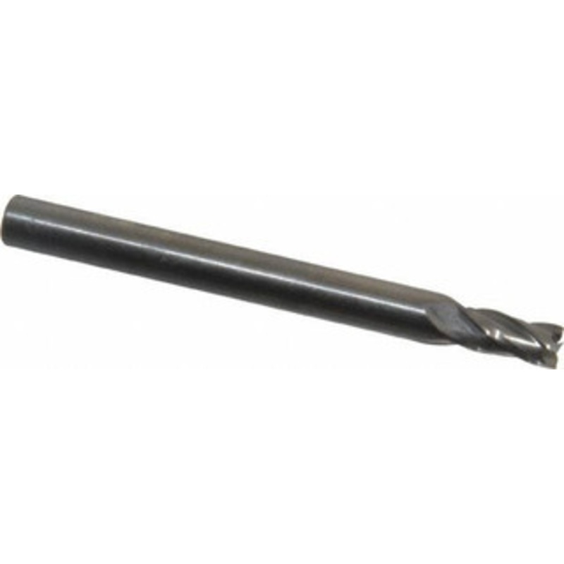 Niagara Cutter 5/32, 5/16 LOC, 3/16 Shank Diam, 2 OAL, 4 Flute, Solid Carbide Square End Mill Single End, Uncoated, Spiral Flute, 30 Helix, Centercutting, Right Hand Cut, Right Hand Flute, Series C430 17005446 – 36703247