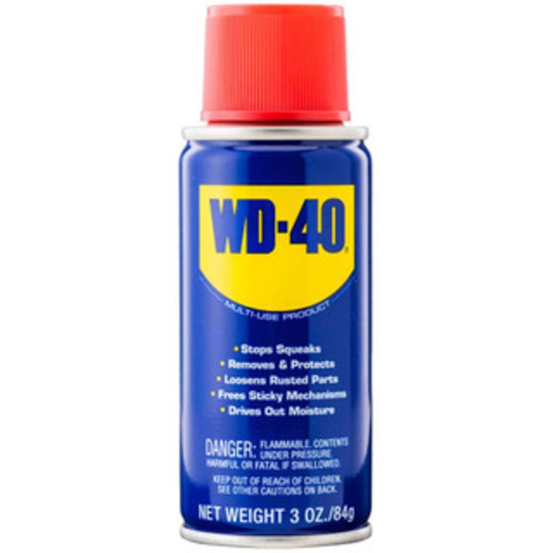 WD-40 3 oz Multi-Use Product Liquid, Stop Squeaks, Removes & Protects, Loosens Rusted Parts, Free Sticky Mechanisms, Drives Out Moisture 49000 – 55300842
