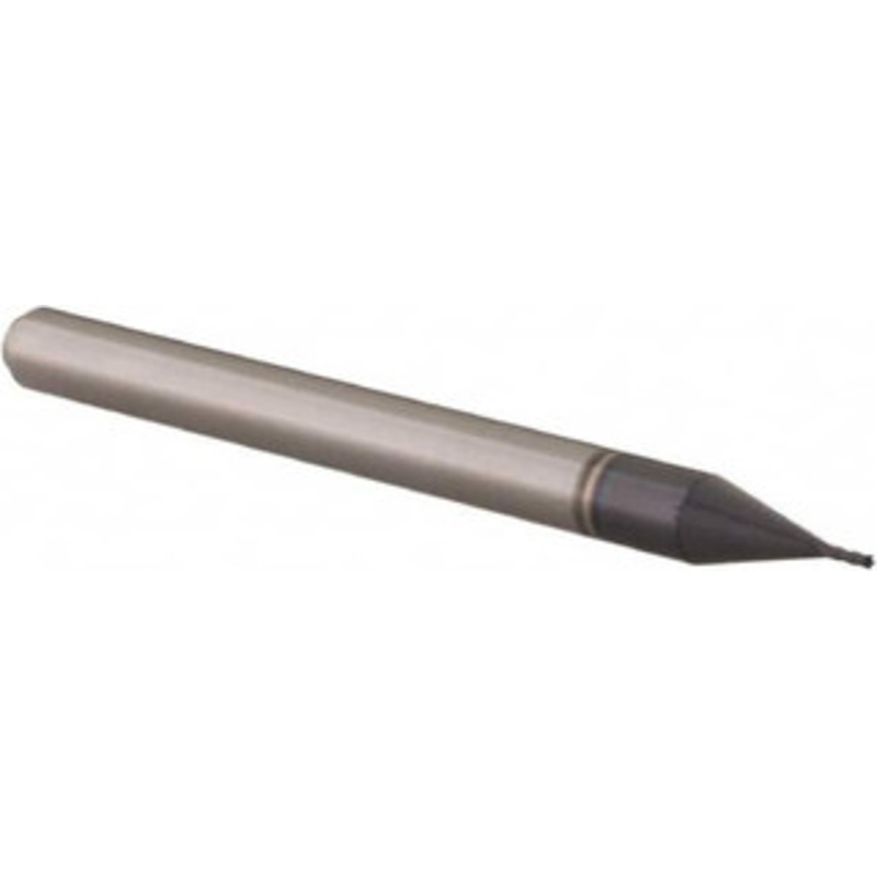 Accupro 0.019, 0.057 LOC, 1/8 Shank Diam, 1-1/2 OAL, 4 Flute, Solid Carbide Square End Mill Single End, AlTiN Finish, Spiral Flute, 30 Helix, Centercutting, Right Hand Cut, Right Hand Flute, Series Miniature 6501886 – 62773072