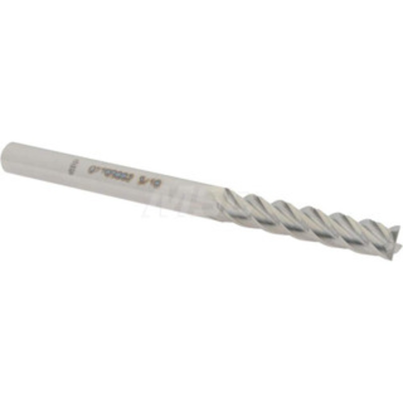 Accupro 3/16, 1 LOC, 3/16 Shank Diam, 2-1/2 OAL, 4 Flute, Solid Carbide Square End Mill Single End, Uncoated, Spiral Flute, 40 Helix, Centercutting, Right Hand Cut, Right Hand Flute 12183396 – 07765662
