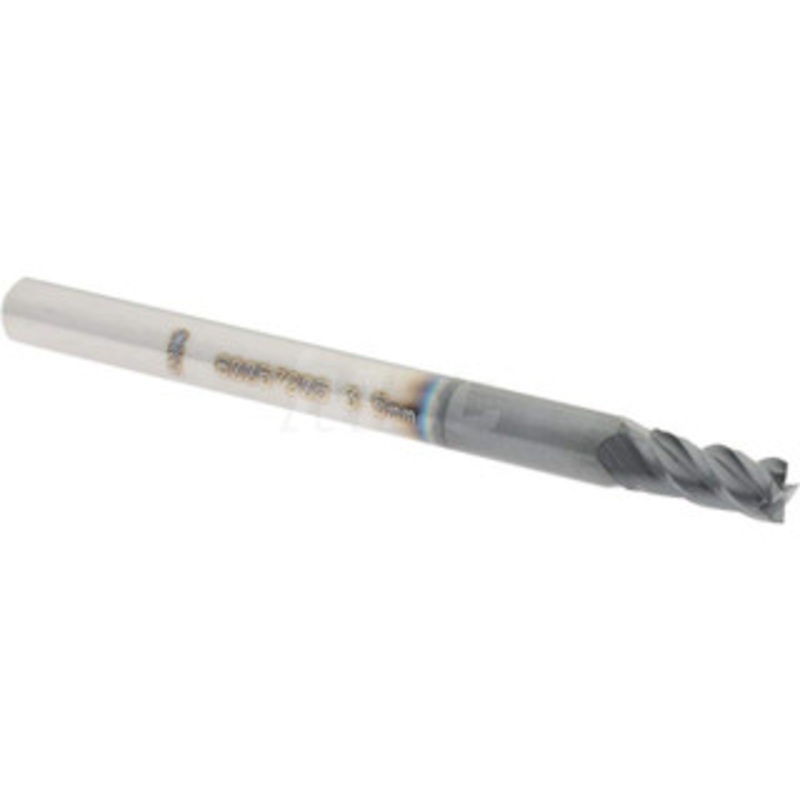 Accupro 3.5mm, 7mm LOC, 4mm Shank Diam, 50mm OAL, 4 Flute, Solid Carbide Square End Mill Single End, AlTiN Finish, Spiral Flute, 40 Helix, Centercutting, Right Hand Cut, Right Hand Flute 12182738 – 60057205