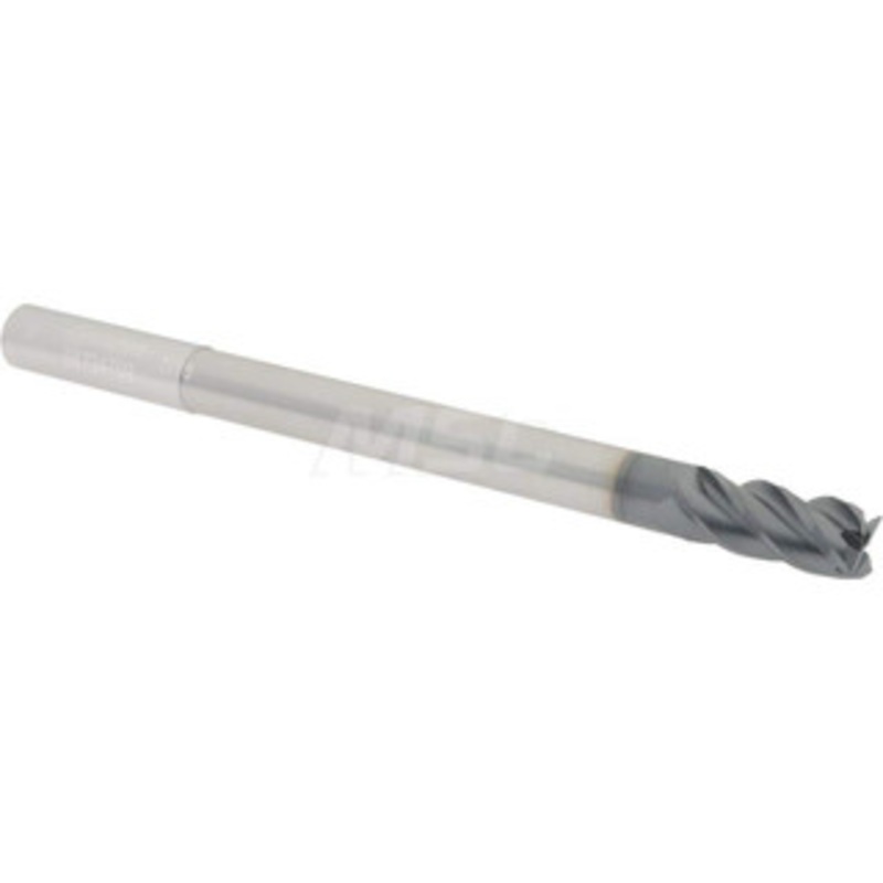 Accupro 7/16, 1 LOC, 7/16 Shank Diam, 6 OAL, 4 Flute, Solid Carbide Square End Mill Single End, AlTiN Finish, Spiral Flute, 40 Helix, Centercutting, Right Hand Cut, Right Hand Flute 12177147 – 58724709
