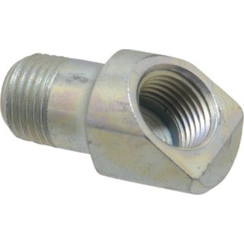 Alemite 45 Head Angle, Grease Fitting Adapter 1 Overall Height, 7/16 Shank Length 43716 – 03245172