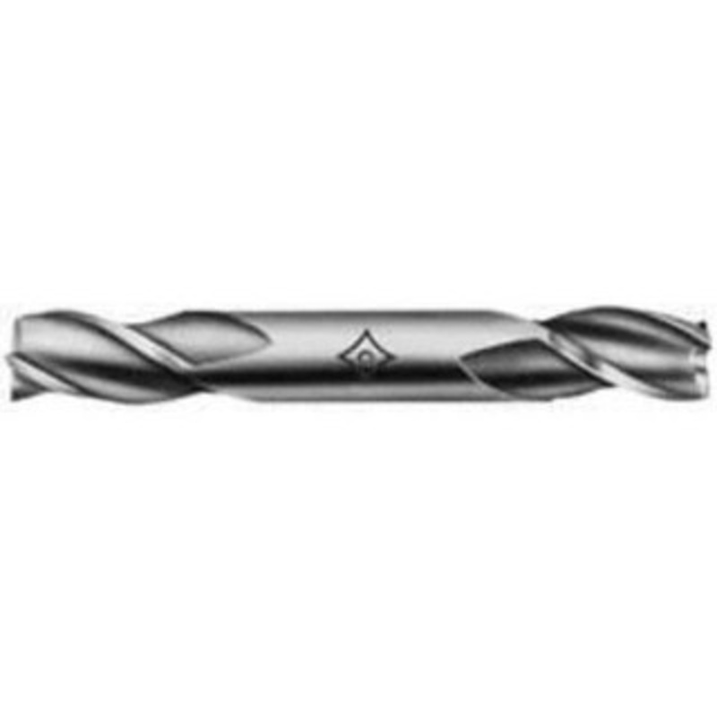 Cleveland 11/32, 3/4 LOC, 3/8 Shank Diam, 3-1/2 OAL, 3 Flute, High Speed Steel Square End Mill Double End, TiN Finish, Spiral Flute, 30 Helix, Centercutting, Right Hand Cut, Right Hand Flute, Series HD-3 C39603 – 87414819