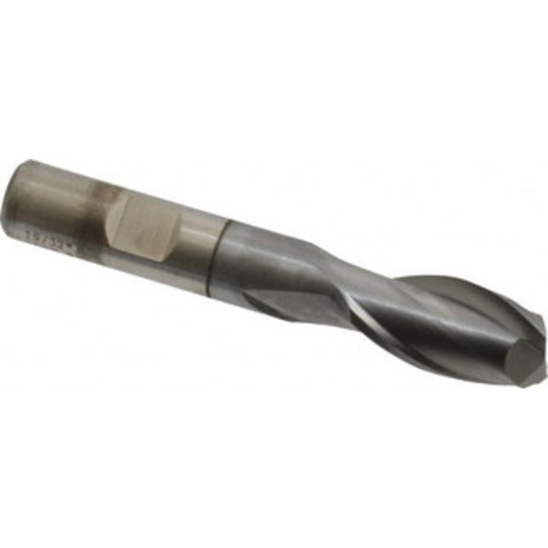 Cleveland 19/32, 1-1/8 LOC, 1/2 Shank Diam, 3-3/8 OAL, 2 Flute, High Speed Steel Square End Mill Single End, TiCN Finish, Spiral Flute, 30 Helix, Centercutting, Right Hand Cut, Right Hand Flute, Series HG-2 C33833 – 87394573