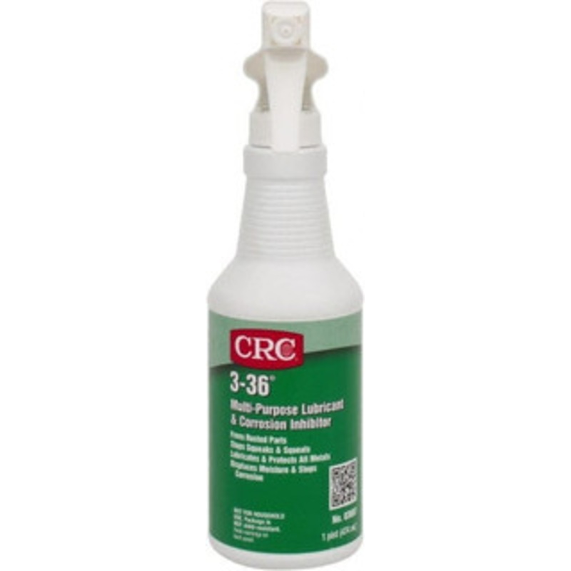 CRC 16 oz Trigger Spray Bottle Nondrying Film Penetrant/Lubricant Blue/Green & Clear, -50F to 250F, Food Grade 1003258 – 32953580