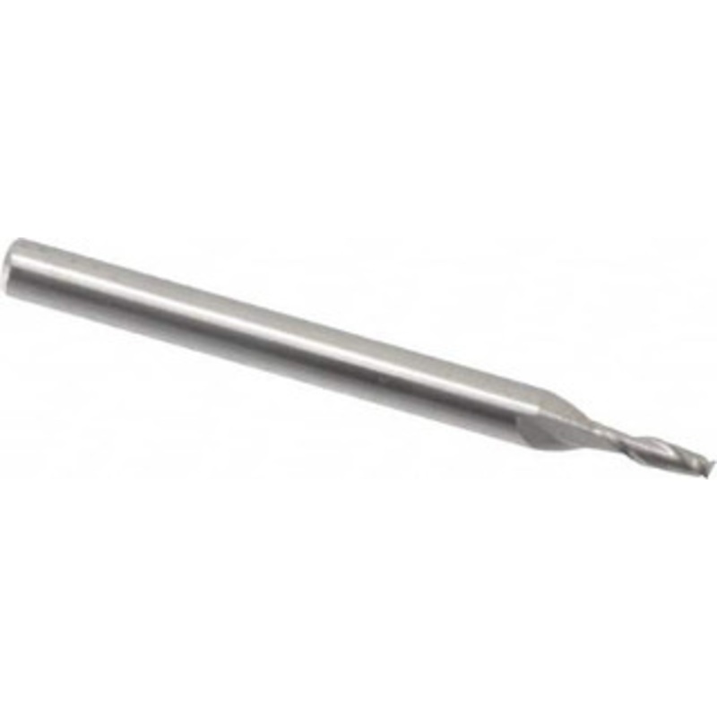 Hertel 1/16, 3/16 LOC, 1/8 Shank Diam, 1-1/2 OAL, 2 Flute, Solid Carbide Square End Mill Single End, Uncoated, 30 Helix, Centercutting, Right Hand Cut 750899 – 59924431