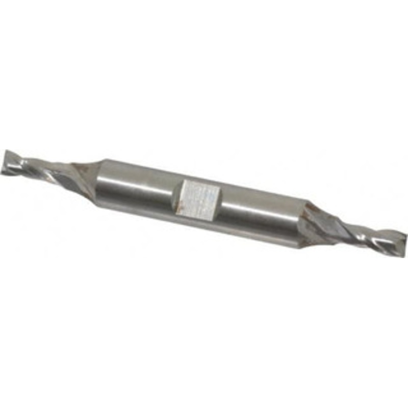 Hertel 5mm, 1/2 LOC, 3/8 Shank Diam, 3-1/8 OAL, 2 Flute, Cobalt Square End Mill Double End, Uncoated, Centercutting 12926 – 89331698