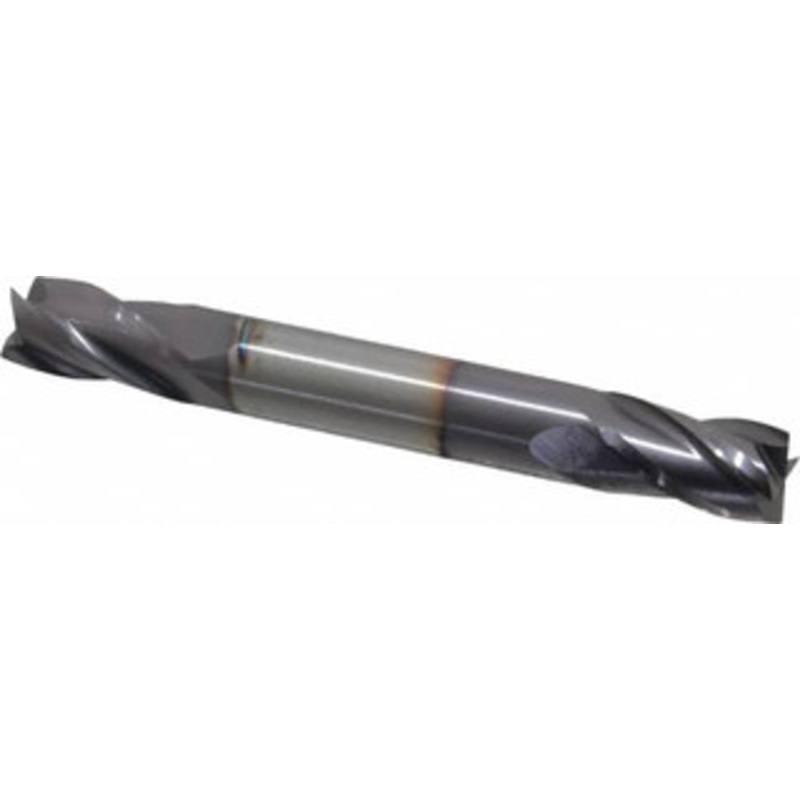 Niagara Cutter 5/16, 1/2 LOC, 5/16 Shank Diam, 2-1/2 OAL, 4 Flute, Solid Carbide Square End Mill Double End, TiAlN Finish, Spiral Flute, 30 Helix, Centercutting, Right Hand Cut, Right Hand Flute, Series CSD430 17006417 – 67291880