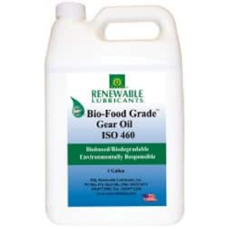 Renewable Lubricants 1 Gal Bottle, Mineral Gear Oil 23F to 250F, 382 St Viscosity at 40C, 49 St Viscosity at 100C, ISO 460 87273 – 62680723