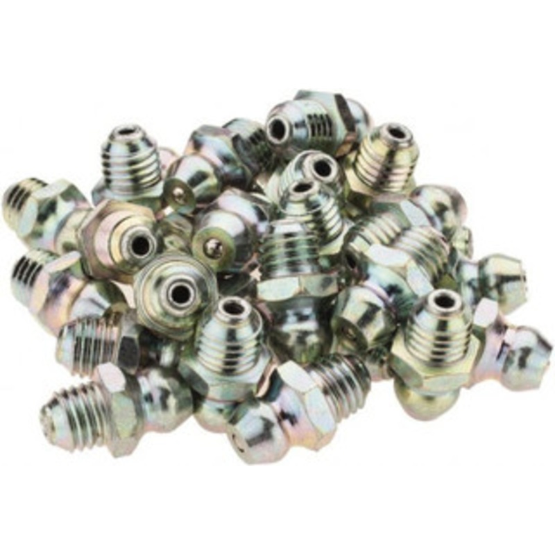 Value Collection Straight Head Angle, 1/4-28 Taper Thread Grease Fitting Zinc Plated Finish BDNA-7597 – 61865960