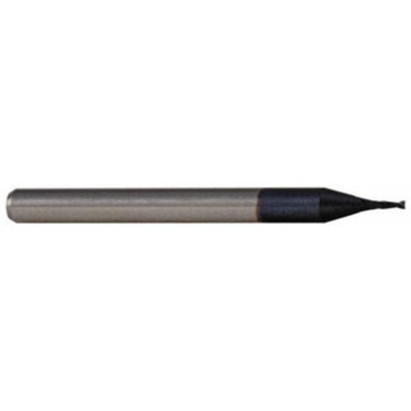 Accupro 0.008, 0.024 LOC, 1/8 Shank Diam, 1-1/2 OAL, 2 Flute, Solid Carbide Square End Mill Single End, AlTiN Finish, Spiral Flute, 30 Helix, Centercutting, Right Hand Cut, Right Hand Flute, Series Miniature 6500008 – 37290061