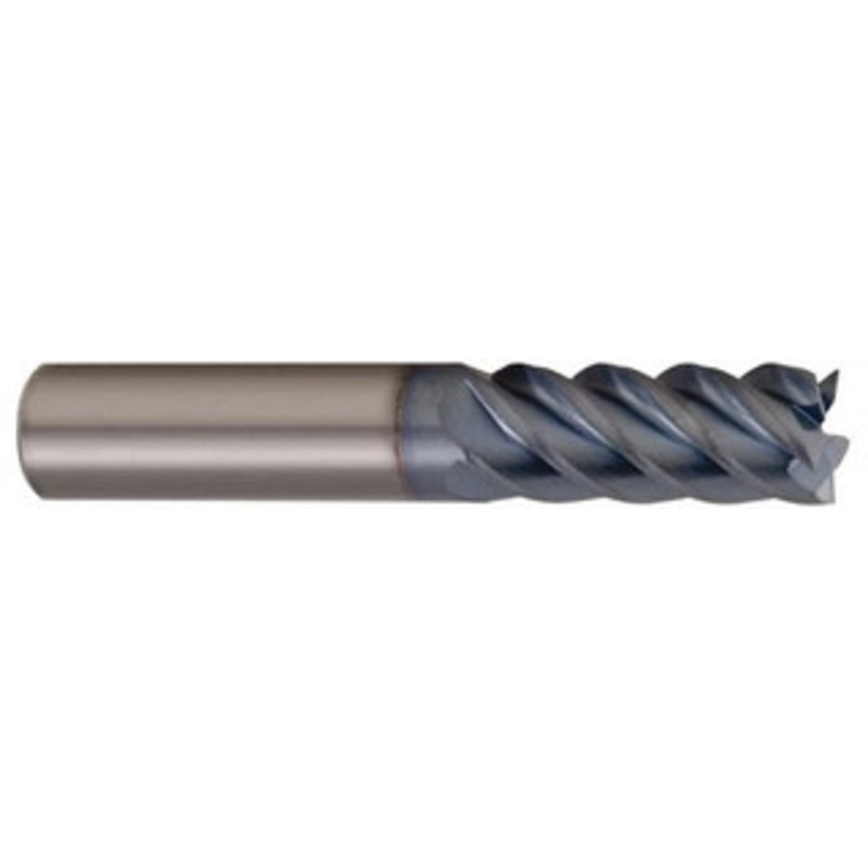Accupro 1/4, 3/4 LOC, 1/4 Shank Diam, 2-1/2 OAL, 5 Flute, Solid Carbide Square End Mill Single End, TiCN Finish, Spiral Flute, 45 Helix, Centercutting, Right Hand Cut, Right Hand Flute 5452500C4 – 56210818