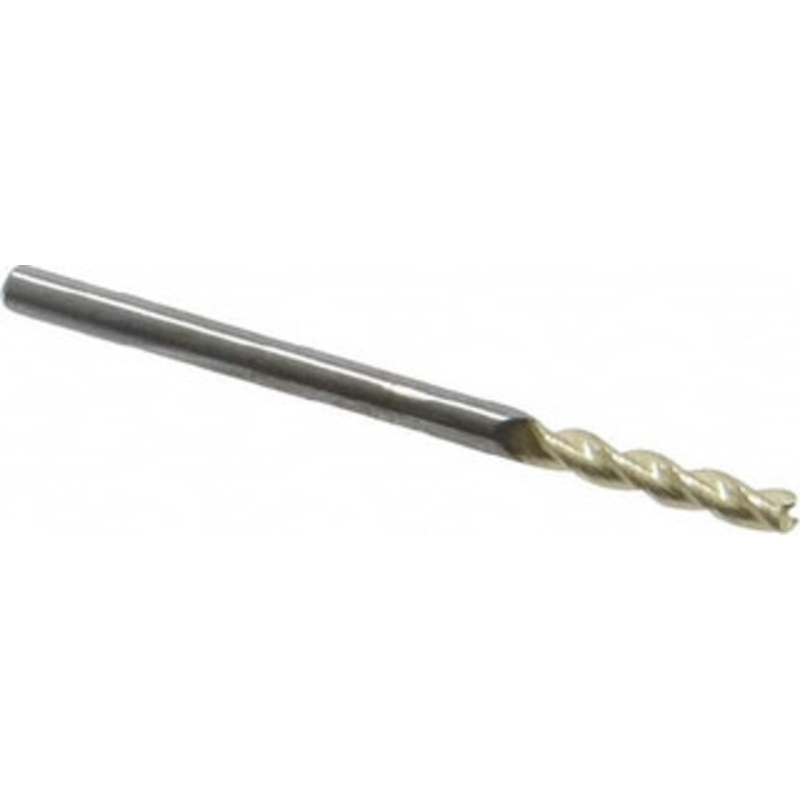Accupro 1/8, 5/8 LOC, 1/8 Shank Diam, 2 OAL, 3 Flute, Solid Carbide Square End Mill Single End, ZrN Finish, Spiral Flute, 37 Helix, Centercutting, Right Hand Cut, Right Hand Flute 35012510C5 – 65249690