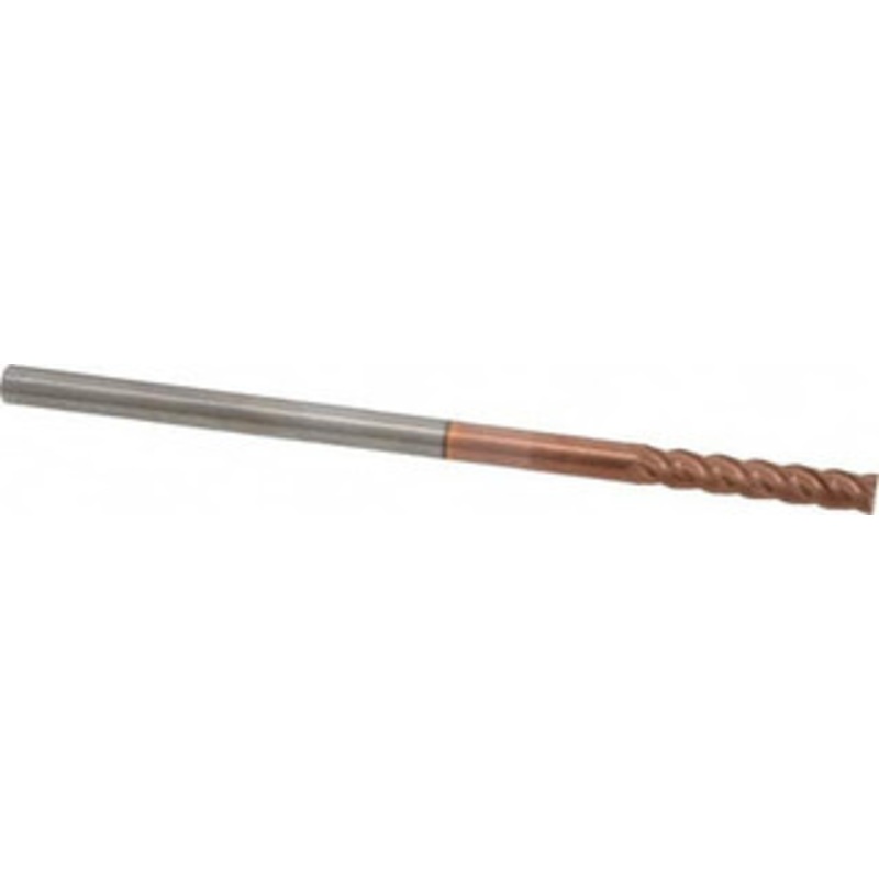 Accupro 3/16, 1 LOC, 3/16 Shank Diam, 4 OAL, 4 Flute, Solid Carbide Square End Mill Single End, TiCN Finish, Spiral Flute, 40 Helix, Centercutting, Right Hand Cut, Right Hand Flute 12183457 – 87829560