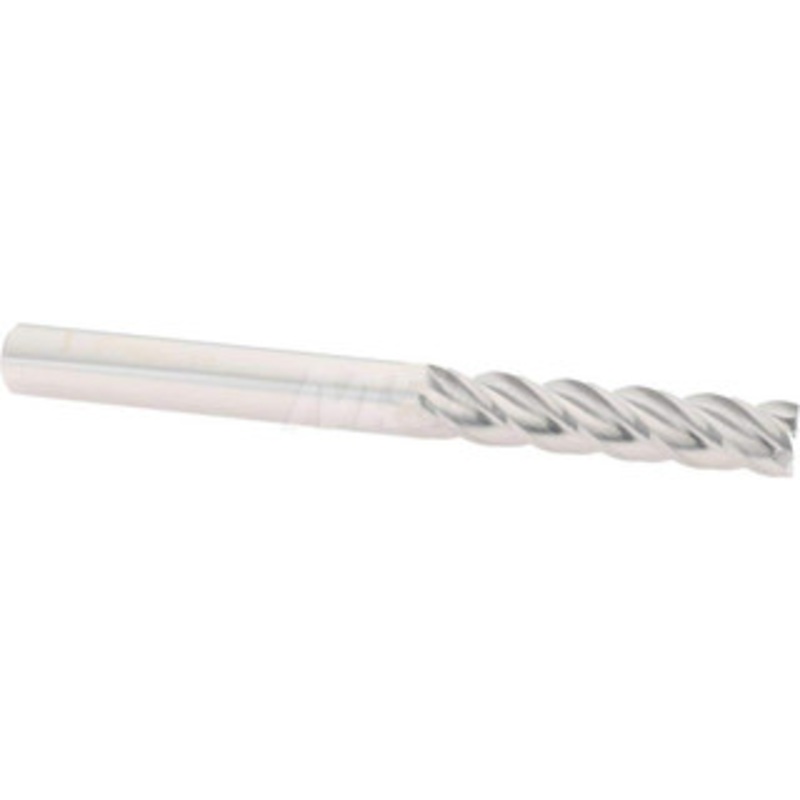 Accupro 3/8, 1-3/4 LOC, 3/8 Shank Diam, 4 OAL, 4 Flute, Solid Carbide Square End Mill Single End, Uncoated, Spiral Flute, 40 Helix, Centercutting, Right Hand Cut, Right Hand Flute 12183276 – 07766025