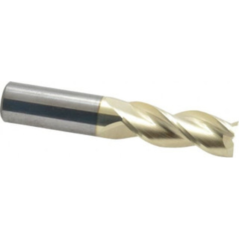 Accupro 5/8, 1-5/8 LOC, 5/8 Shank Diam, 3-1/2 OAL, 3 Flute, Solid Carbide Square End Mill Single End, ZrN Finish, Spiral Flute, 37 Helix, Centercutting, Right Hand Cut, Right Hand Flute 35062526C5 – 78087962