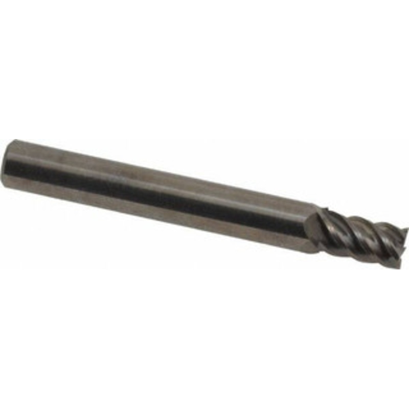 Accupro 7/32, 3/8 LOC, 1/4 Shank Diam, 2 OAL, 5 Flute, Solid Carbide Square End Mill Single End, Uncoated, Spiral Flute, 45 Helix, Centercutting, Right Hand Cut, Right Hand Flute 545S2188 – 56210206