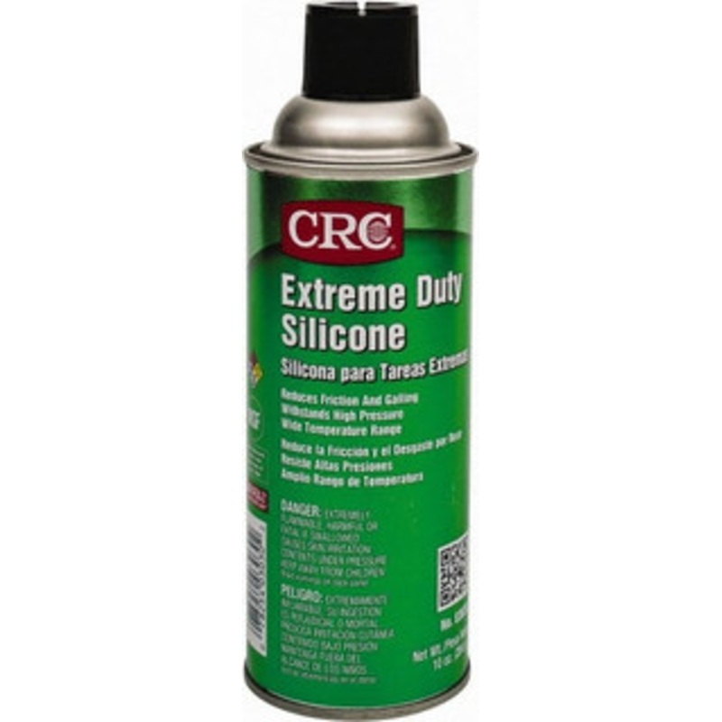 CRC 16 oz Aerosol Silicone Lubricant Clear & White, -100F to 450F, Food Grade 1003284 – 00125765