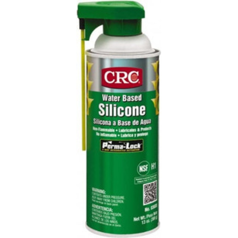 CRC 16 oz Aerosol Silicone Lubricant White, 0F to 400F, Food Grade 1003288 – 45696796